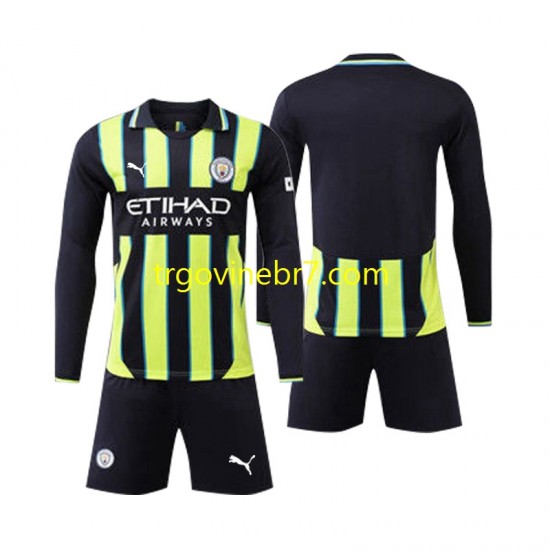 Dres Manchester City Gostujući 2024-2025 Dugim Rukavima - Dječji