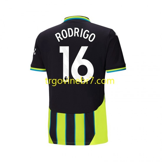 Dres Manchester City RODRIGO 16 Gostujući 2024-2025 Kratkih Rukava - Muški
