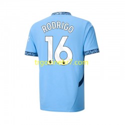 Dres Manchester City RODRIGO 16 Domaći 2024-2025 Kratkih Rukava - Muški Dres Manchester City RODRIGO 16 Domaći 2024-2025 Kratkih Rukava - Muški