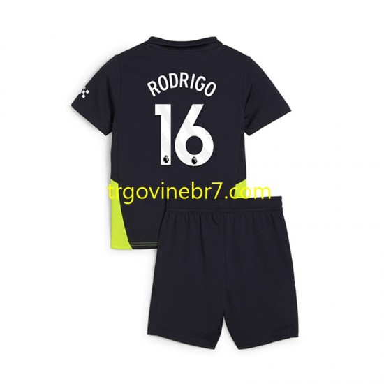Dres Manchester City RODRIGO 16 Gostujući 2024-2025 Kratkih Rukava - Dječji