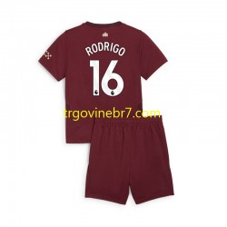 Dres Manchester City RODRIGO 16 Treći 2024-2025 Kratkih Rukava - Dječji Dres Manchester City RODRIGO 16 Treći 2024-2025 Kratkih Rukava - Dječji