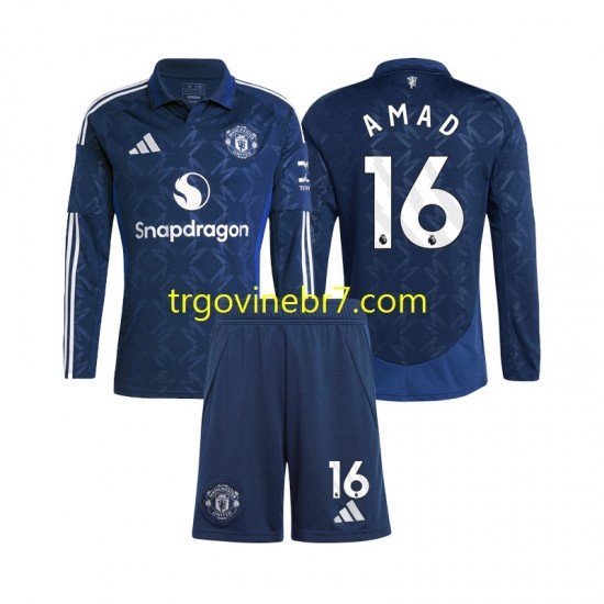 Dres Manchester United Amad 16 Domaći 2024-2025 Dugim Rukavima - Dječji