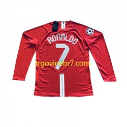 Dres Manchester United Cristiano Ronaldo 7 Champion League 2007 Retro Domaći Dugim Rukavima - Muški