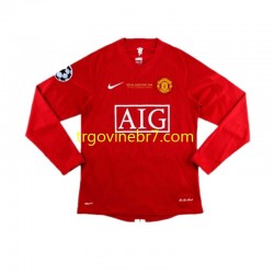 Dres Manchester United Cristiano Ronaldo 7 Champion League 2007 Retro Domaći Dugim Rukavima - Muški