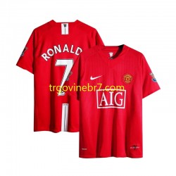 Dres Manchester United Cristiano Ronaldo 7 Champion League 2007 Retro Domaći Kratkih Rukava - Muški