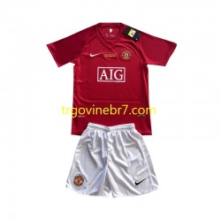 Dres Manchester United Champion League 2007 Domaći Kratkih Rukava - Dječji Dres Manchester United Champion League 2007 Domaći Kratkih Rukava - Dječji