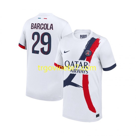 Dres Paris Saint-Germain Bradley Barcola 29 Gostujući 2024-2025 Kratkih Rukava - Muški