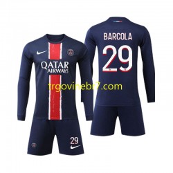 Dres Paris Saint-Germain Bradley Barcola 29 Domaći 2024-2025 Dugim Rukavima - Dječji