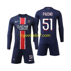 Dres Paris Saint-Germain Pacho 51 Domaći 2024-2025 Dugim Rukavima - Dječji