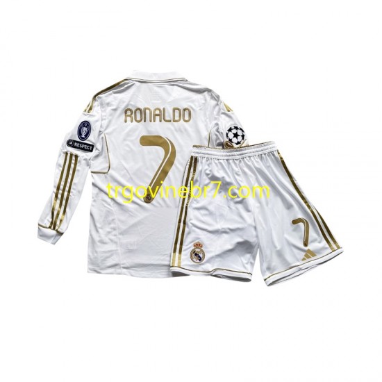 Dres Real Madrid Cristiano Ronaldo 7 Domaći 2011 Dugim Rukavima - Dječji