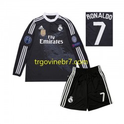 Dres Real Madrid Cristiano Ronaldo 7 2014 Retro Treći Dugim Rukavima - Dječji Dres Real Madrid Cristiano Ronaldo 7 2014 Retro Treći Dugim Rukavima - Dječji