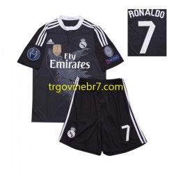 Dres Real Madrid Cristiano Ronaldo 7 2014 Retro Treći Kratkih Rukava - Dječji