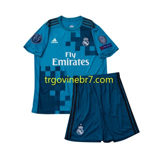 Dres Real Madrid 2017 Retro Treći Kratkih Rukava - Dječji