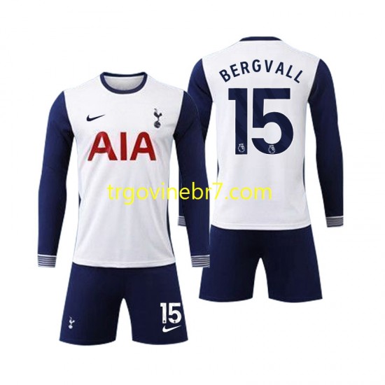 Dres Tottenham Spurs Bergvall 15 Domaći 2024-2025 Dugim Rukavima - Dječji