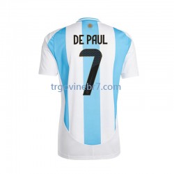 Dres Argentina De Paul 7 Domaći 2024 Kratkih Rukava - Muški