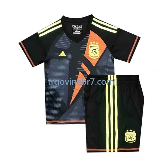 Golmanski Dres - Dres Argentina Domaći Euro 2024 Kratkih Rukava - Dječji