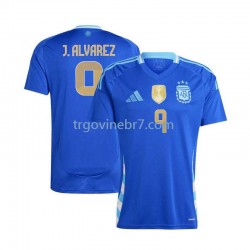 Dres Argentina Julian Alvarez 9 Gostujući 2024 Kratkih Rukava - Muški Dres Argentina Julian Alvarez 9 Gostujući 2024 Kratkih Rukava - Muški