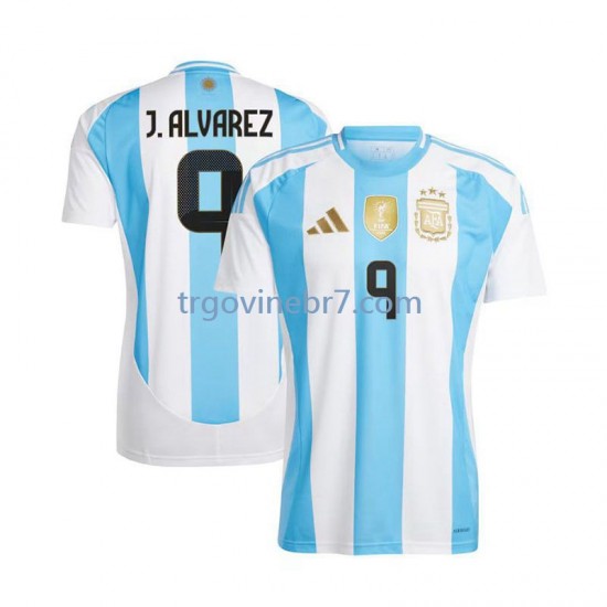Dres Argentina Julian Alvarez 9 Domaći 2024 Kratkih Rukava - Muški