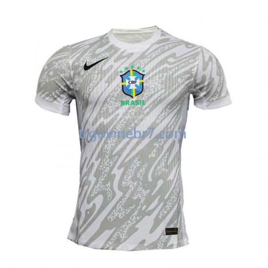 Golmanski Dres - Dres Brazil Domaći 2024 Kratkih Rukava - Muški
