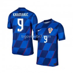 Dres Hrvatska Andrej Kramaric 9 Gostujući Euro 2024 Kratkih Rukava - Muški Dres Hrvatska Andrej Kramaric 9 Gostujući Euro 2024 Kratkih Rukava - Muški