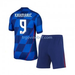 Dres Hrvatska Andrej Kramaric 9 Gostujući Euro 2024 Kratkih Rukava - Dječji