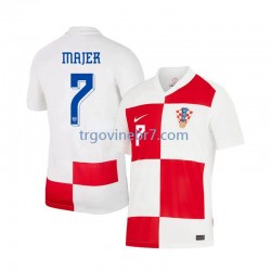 Dres Hrvatska Lovro Majer 7 Domaći Euro 2024 Kratkih Rukava - Muški Dres Hrvatska Lovro Majer 7 Domaći Euro 2024 Kratkih Rukava - Muški