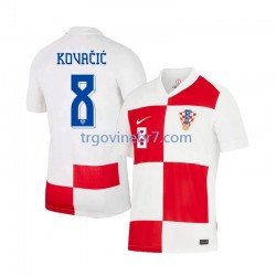 Dres Hrvatska Mateo Kovacic 8 Domaći Euro 2024 Kratkih Rukava - Muški Dres Hrvatska Mateo Kovacic 8 Domaći Euro 2024 Kratkih Rukava - Muški