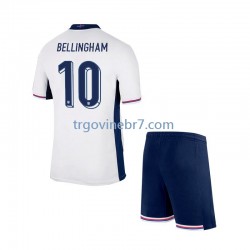 Dres Engleska Jude Bellingham 10 Domaći Euro 2024 Kratkih Rukava - Dječji