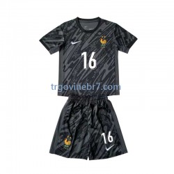 Golmanski Dres - Dres Francuska Mike Maignan 16 Gostujući Euro 2024 Kratkih Rukava - Dječji