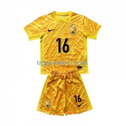 Golmanski Dres - Dres Francuska Mike Maignan 16 Domaći Euro 2024 Kratkih Rukava - Dječji