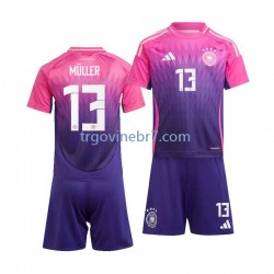 Dres Njemačka Thomas Muller 13 Gostujući Euro 2024 Kratkih Rukava - Dječji Dres Njemačka Thomas Muller 13 Gostujući Euro 2024 Kratkih Rukava - Dječji
