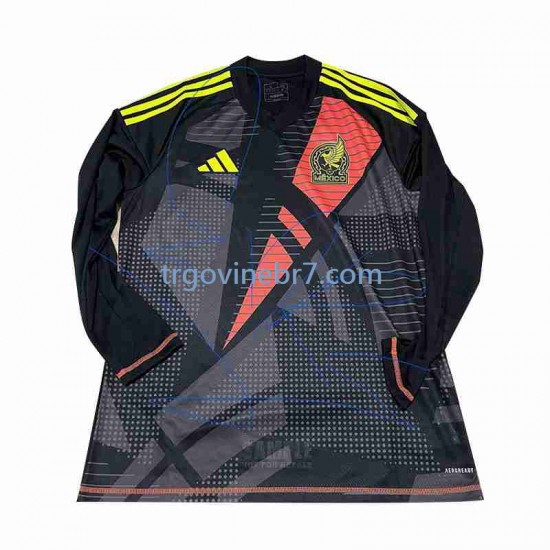 Golmanski Dres - Dres Meksiko Domaći 2024 Dugim Rukavima - Muški