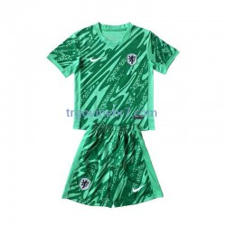 Golmanski Dres - Dres Nizozemska Domaći Euro 2024 Kratkih Rukava - Dječji Golmanski Dres - Dres Nizozemska Domaći Euro 2024 Kratkih Rukava - Dječji