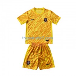 Golmanski Dres - Dres Portugal Domaći Euro 2024 Kratkih Rukava - Dječji
