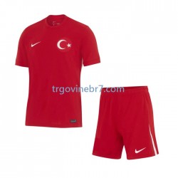Dres Turska Gostujući Euro 2024 Kratkih Rukava - Dječji Dres Turska Gostujući Euro 2024 Kratkih Rukava - Dječji