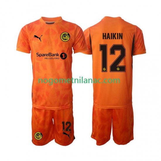 Golmanski Dres - Dres FK Bodø/Glimt Nikita Haikin 12 Gostujući 2025 Kratkih Rukava - Dječji