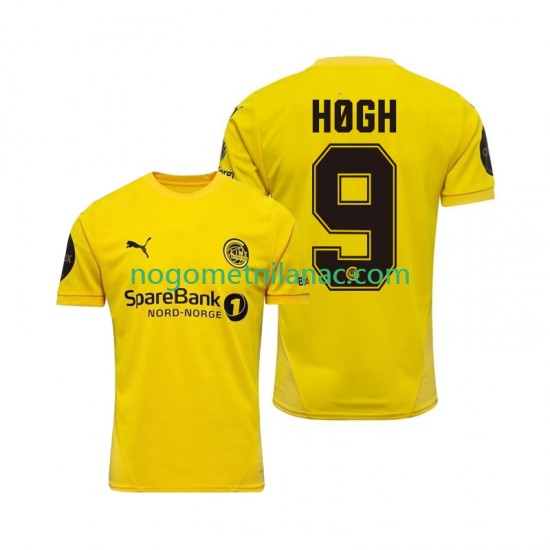 Dres FK Bodø/Glimt Kasper Hogh 9 Domaći 2025 Kratkih Rukava - Muški