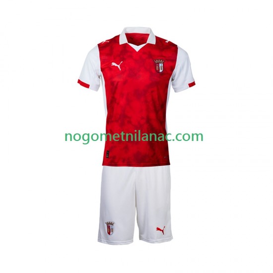 Dres SC Braga Domaći 2025-2026 Kratkih Rukava - Dječji