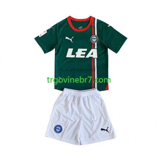 Dres Deportivo Alaves Gostujući 2023-2024 Kratkih Rukava - Dječji