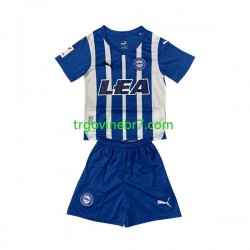 Dres Deportivo Alaves Domaći 2023-2024 Kratkih Rukava - Dječji