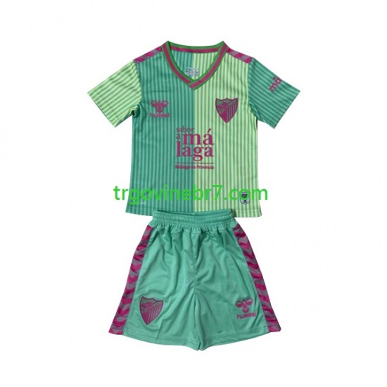 Dres Málaga CF Treći 2023-2024 Kratkih Rukava - Dječji