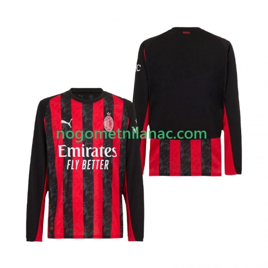 Dres AC Milan Domaći 2025-2026 Dugim Rukavima - Muški