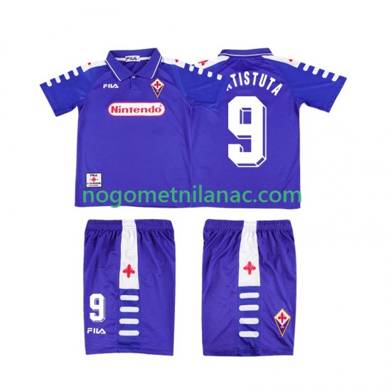 Dres ACF Fiorentina BATISTUTA 9 Retro Domaći 1998 1999 Kratkih Rukava - Dječji
