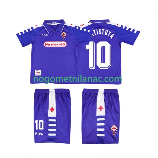 Dres ACF Fiorentina RUICOSTA 10 Retro Domaći 1998 1999 Kratkih Rukava - Dječji