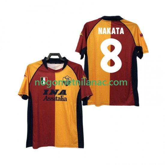Dres Roma AKATA 8 2000-2001 Retro Domaći Kratkih Rukava - Muški