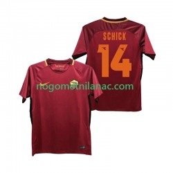 Dres Roma SCHICK 14 2017-2018 Retro Domaći Kratkih Rukava - Muški Dres Roma SCHICK 14 2017-2018 Retro Domaći Kratkih Rukava - Muški