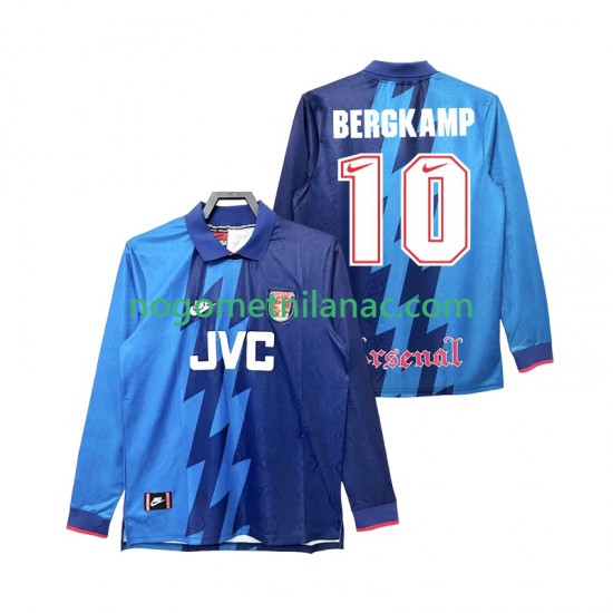 Dres Arsenal Bergkamp 10 1995 1996 Retro Gostujući Dugim Rukavima - Muški