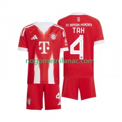 Dres FC Bayern München Jonathan Tah 4 Domaći 2025-2026 Kratkih Rukava - Dječji