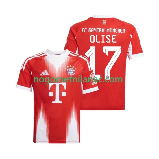 Dres FC Bayern München Michael Olise 17 Domaći 2025-2026 Kratkih Rukava - Muški