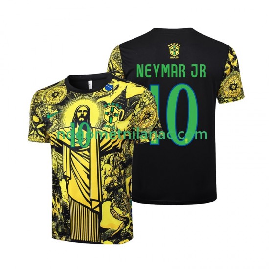 Dres Brazil Neymar JR 10 Jesus Domaći 2024 Kratkih Rukava - Muški